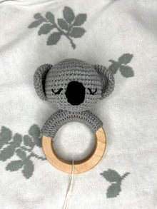  Organic Teething Ring Rattle - Koala